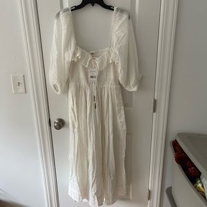 Free people white midi dress